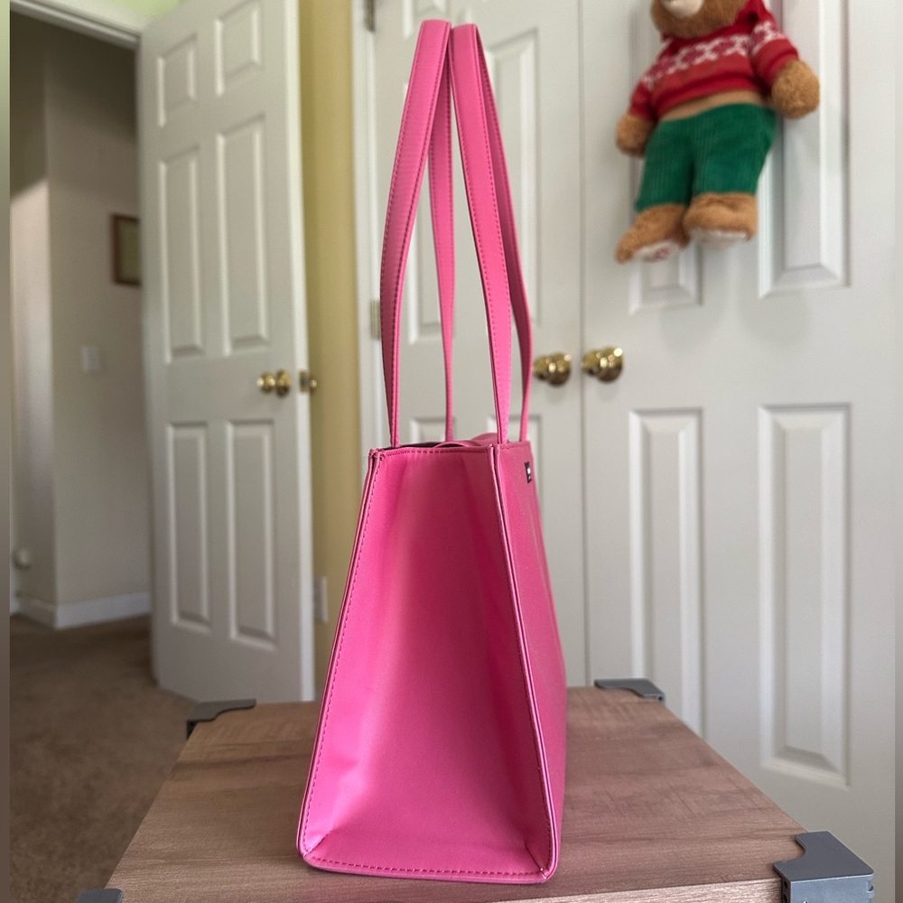 #69. Kate Spade Pink Sam Nylon Tote Bag, Excellent Condition - Picture 3 of 10